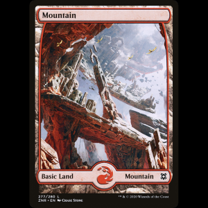 MTG Montaña (Mountain) Zendikar Rising znr#277