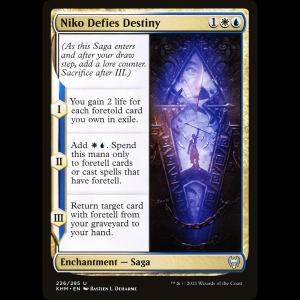 MTG Niko desafía al destino (Niko Defies Destiny) Kaldheim khm#226