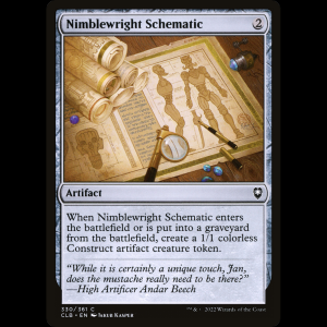 MTG Plano de raudoescolta (Nimblewright Schematic) Commander Legends: Battle for Baldur's Gate clb#330