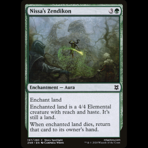 MTG Zendikon de Nissa (Nissa's Zendikon) Zendikar Rising znr#197