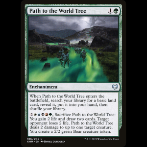 MTG Camino al Árbol del Mundo (Path to the World Tree) Kaldheim khm#186