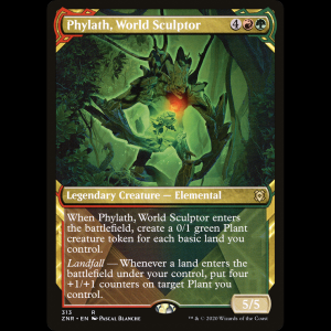 MTG Phylath, World Sculptor Zendikar Rising znr#313