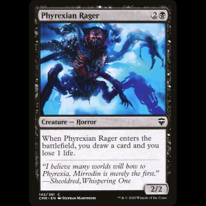 MTG Phyrexian Rager Commander Legends cmr#142