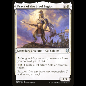 MTG Prava of the Steel Legion Commander Legends cmr#38
