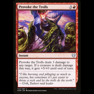 MTG Provocar a los troles (Provoke the Trolls) Kaldheim khm#144