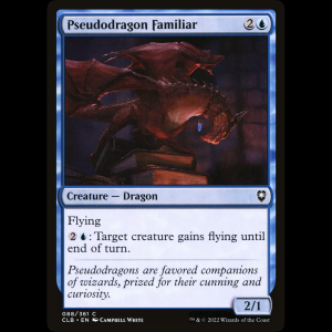 MTG Pseudodragon Familiar Commander Legends: Battle for Baldur's Gate clb#88