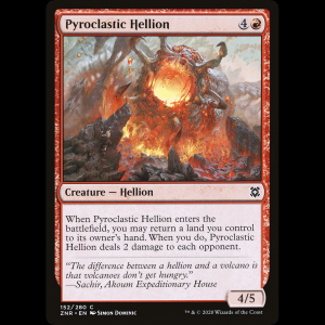 MTG Infernal piroclástico (Pyroclastic Hellion) Zendikar Rising znr#152