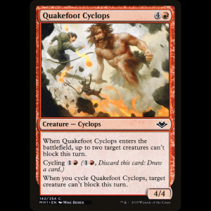 MTG Quakefoot Cyclops Modern Horizons mh1#142