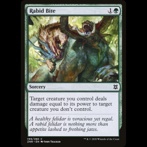 MTG Mordisco rabioso (Rabid Bite) Zendikar Rising znr#199