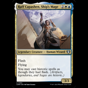 MTG Raff Capashen, Ship's Mage Commander Masters cmm#351