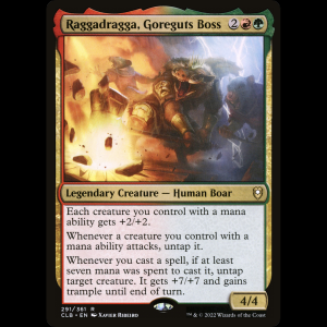 MTG Raggadragga, líder de los Agallastados (Raggadragga, Goreguts Boss) Commander Legends: Battle for Baldur's Gate clb#291
