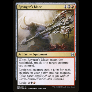 MTG Maza del devastador (Ravager's Mace) Zendikar Rising znr#235