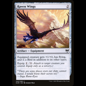 MTG Alas de cuervo (Raven Wings) Kaldheim khm#243