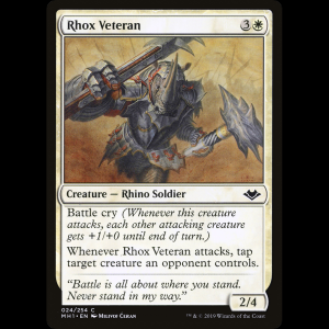 MTG Veterano rhox (Rhox Veteran) Modern Horizons mh1#24