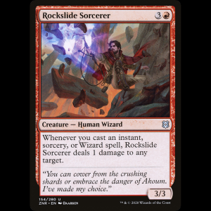 MTG Mago de desprendimientos (Rockslide Sorcerer) Zendikar Rising znr#154