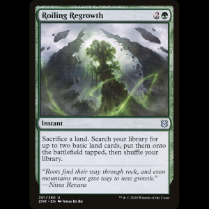MTG Reverdecer turbulento (Roiling Regrowth) Zendikar Rising znr#201