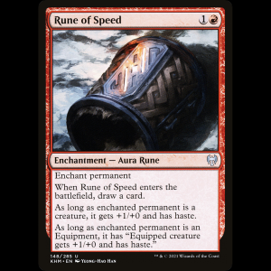MTG Runa de la velocidad (Rune of Speed) Kaldheim khm#148