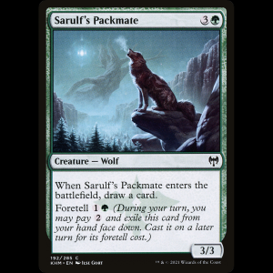 MTG Lobo de la manada de Sarulf (Sarulf's Packmate) Kaldheim khm#192