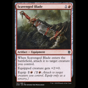 MTG Acero rebuscado (Scavenged Blade) Zendikar Rising znr#157