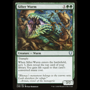 MTG Sifter Wurm Commander Legends cmr#254