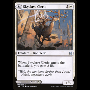 MTG Skyclave Cleric // Skyclave Basilica Zendikar Rising znr#40