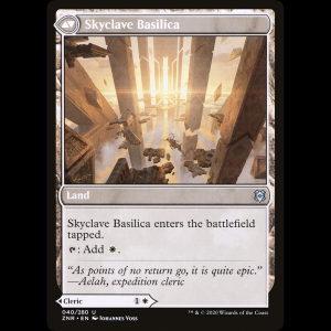 MTG  (Skyclave Cleric // Skyclave Basilica) Zendikar Rising znr#40