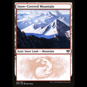 MTG Montaña nevada (Snow-Covered Mountain) Kaldheim khm#283