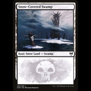 MTG Pantano nevado (Snow-Covered Swamp) Kaldheim khm#280