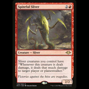 MTG Spiteful Sliver Modern Horizons mh1#148