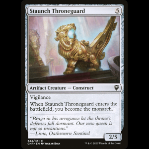 MTG Staunch Throneguard Commander Legends cmr#344