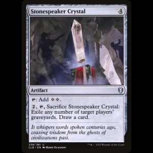 MTG Cristal de orapétreo (Stonespeaker Crystal) Commander Legends: Battle for Baldur's Gate clb#338