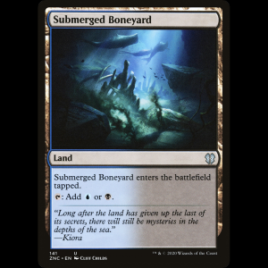 MTG Osario sumergido (Submerged Boneyard) Zendikar Rising Commander znc#141