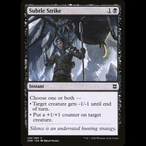 MTG Agresión taimada (Subtle Strike) Zendikar Rising znr#128