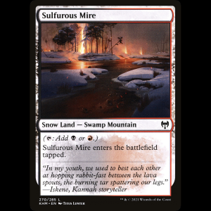 MTG Cenagal sulfuroso (Sulfurous Mire) Kaldheim khm#270