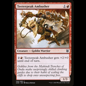 MTG Emboscador picoscilantense (Teeterpeak Ambusher) Zendikar Rising znr#169