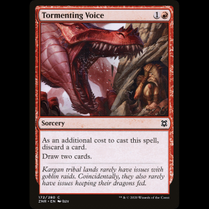 MTG Voz del tormento (Tormenting Voice) Zendikar Rising znr#172