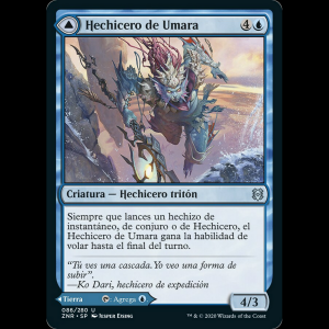 MTG  (Umara Wizard // Umara Skyfalls) Zendikar Rising znr#86