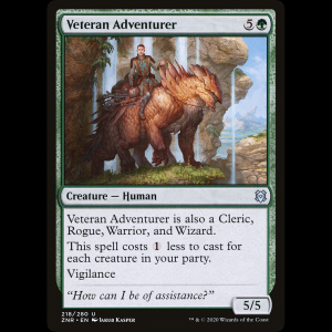 MTG Aventurero veterano (Veteran Adventurer) Zendikar Rising znr#218