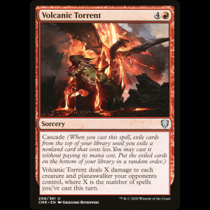 MTG Volcanic Torrent Commander Legends cmr#208