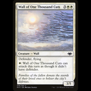 MTG Muro de los Mil Tajos (Wall of One Thousand Cuts) Modern Horizons mh1#36