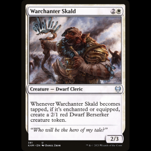 MTG Warchanter Skald Kaldheim khm#381