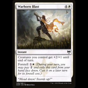 MTG Estruendo del cuerno de guerra (Warhorn Blast) Kaldheim khm#38