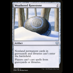 MTG Weathered Runestone Kaldheim khm#247