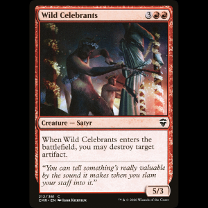 MTG Wild Celebrants Commander Legends cmr#212