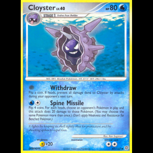 Pokemon TCG Cloyster - Secret Wonders dp3-47