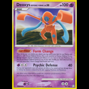 Pokemon TCG Deoxys Defense Forme - Legends Awakened dp6-25