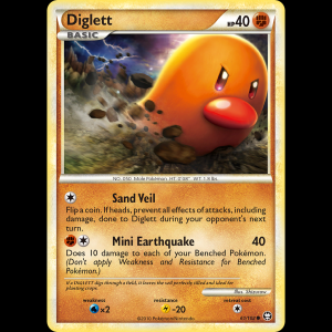 Pokemon TCG Diglett - HS—Triumphant hgss4-61