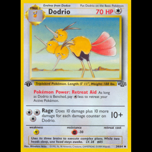 Pokemon TCG Dodrio - Jungle ESP base2-34 1stEdition