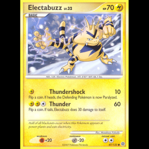 Pokemon TCG Electabuzz - Secret Wonders dp3-87