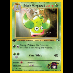 Pokemon TCG Erika's Weepinbell - Gym Heroes gym1-49 1stEdition